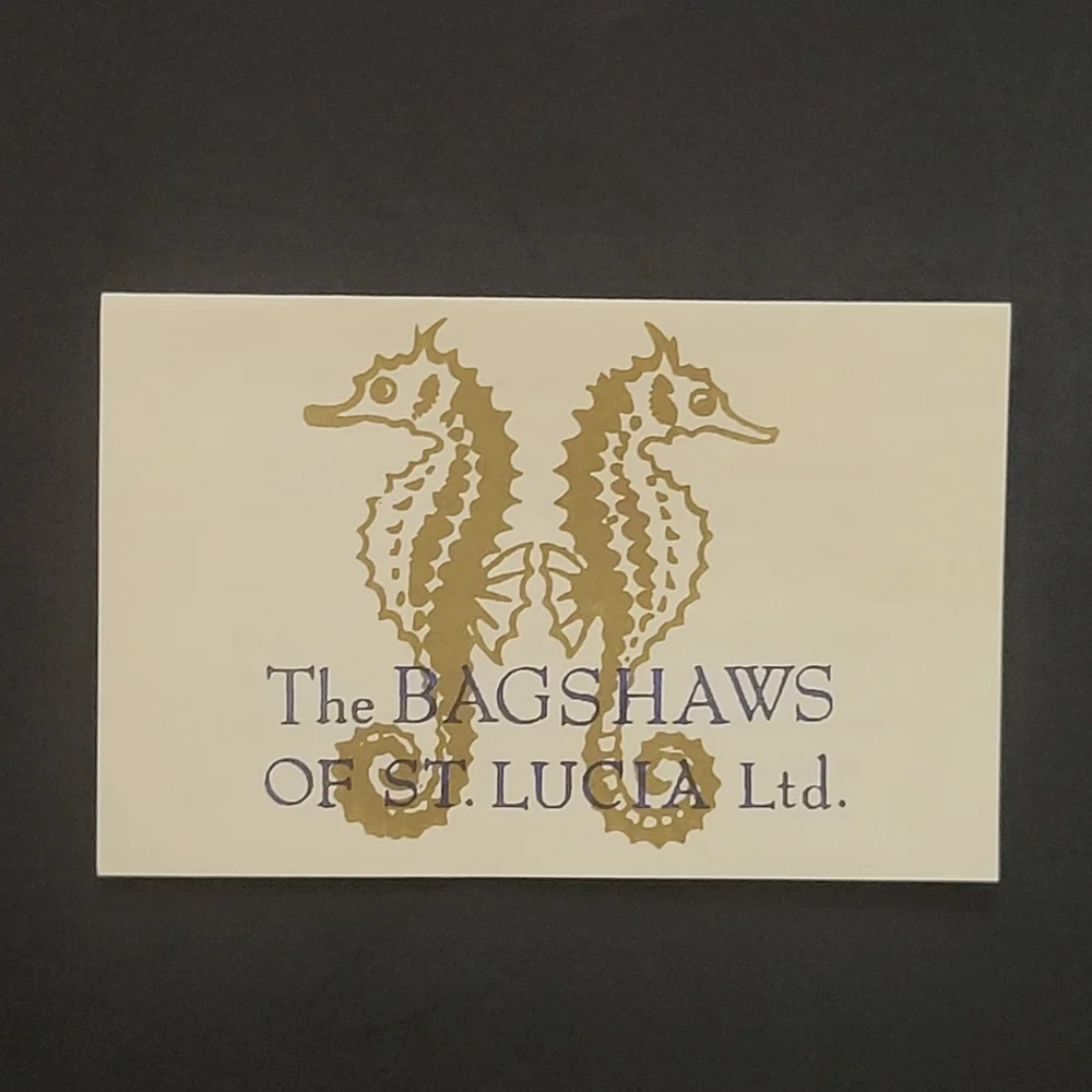 The Bagshaws of St Lucia West Indies 4-Pc Placemats Poppy Butterfly Floral NEW